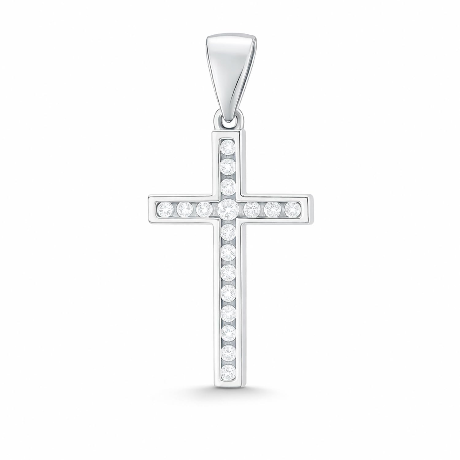 Sokolov Kreuzanhänger 925 Silber mit Zirkonia