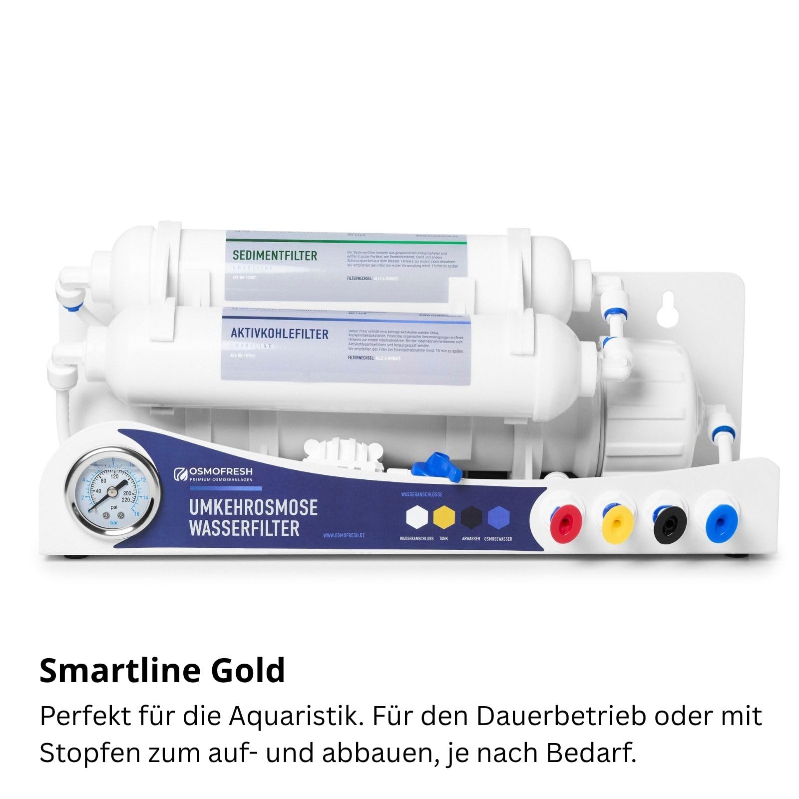 OsmoFresh OSMOSEANLAGEN Smartline Gold Umkehrosmose 125 GPD