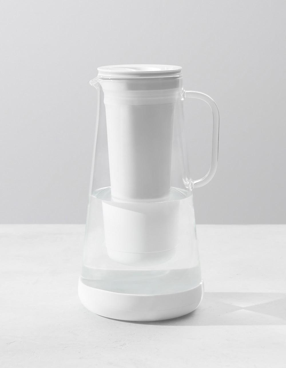 LifeStraw Home 7-Cup Glass Filterkanne White mit Bakterienfilter
