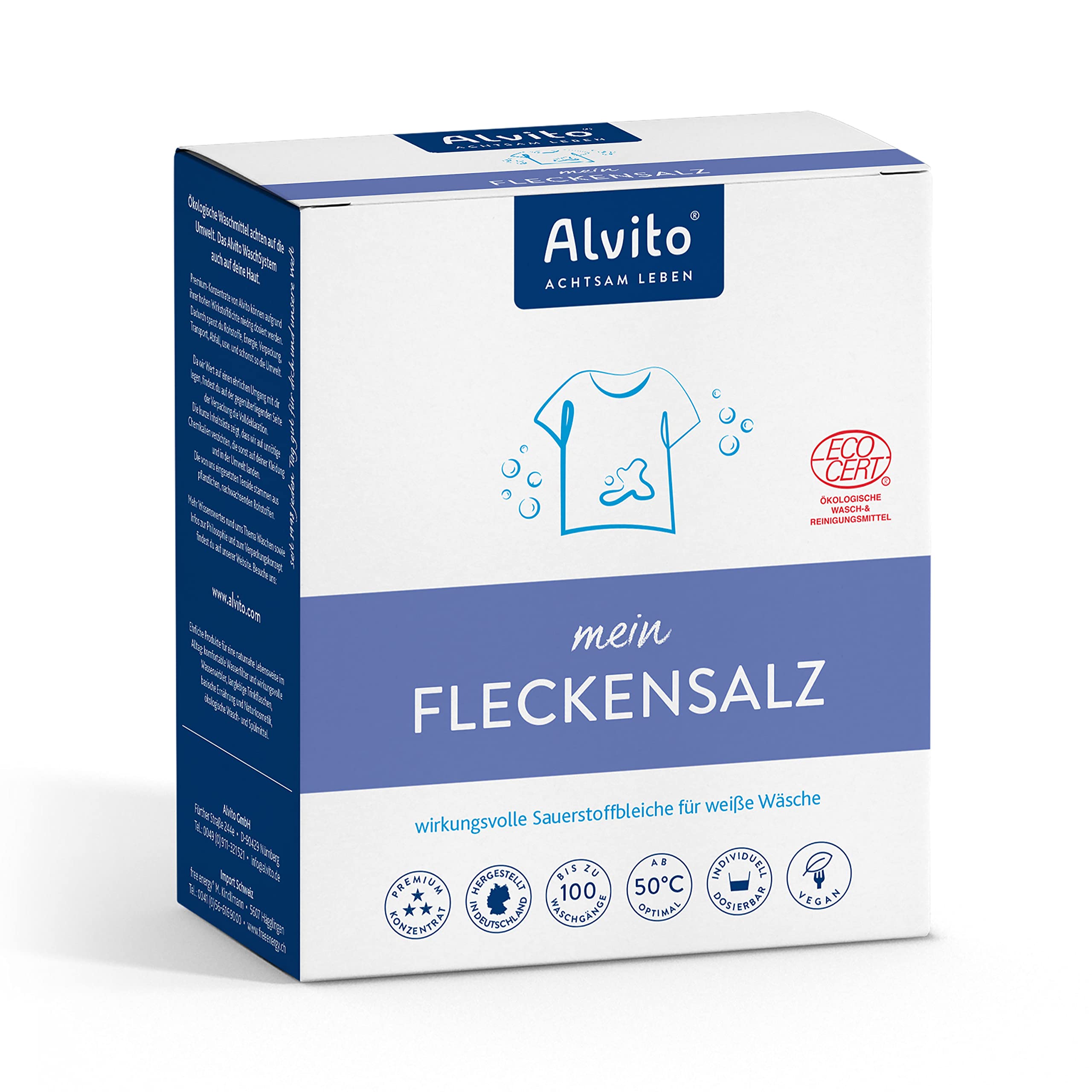 Alvito Waschsystem Fleckensalz Nachfüllbeutel 1000 g