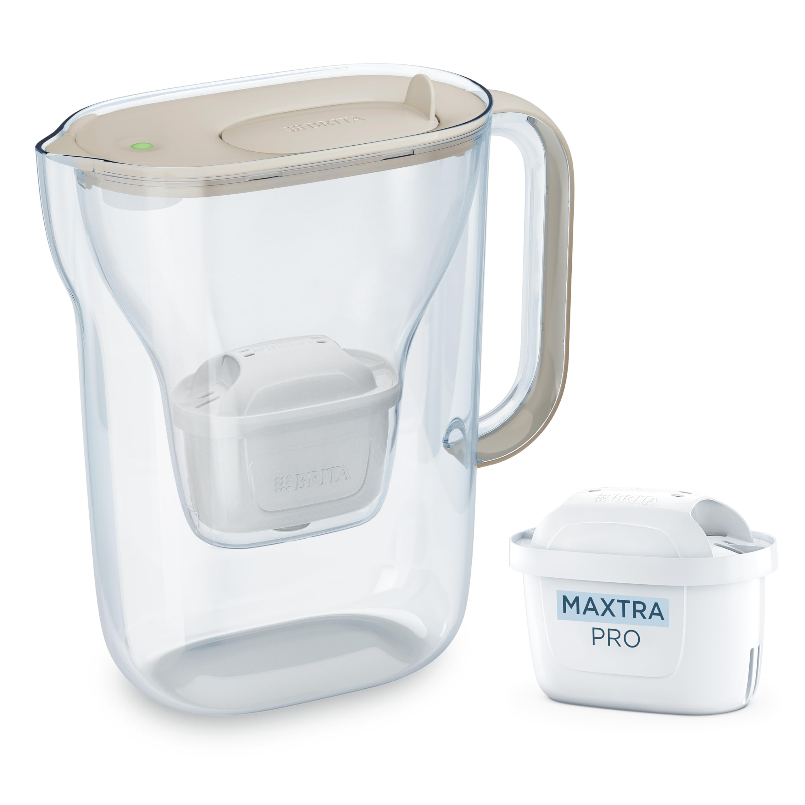 BRITA Tischwasserfilter Style Essential Sand Pure Performance Kanne