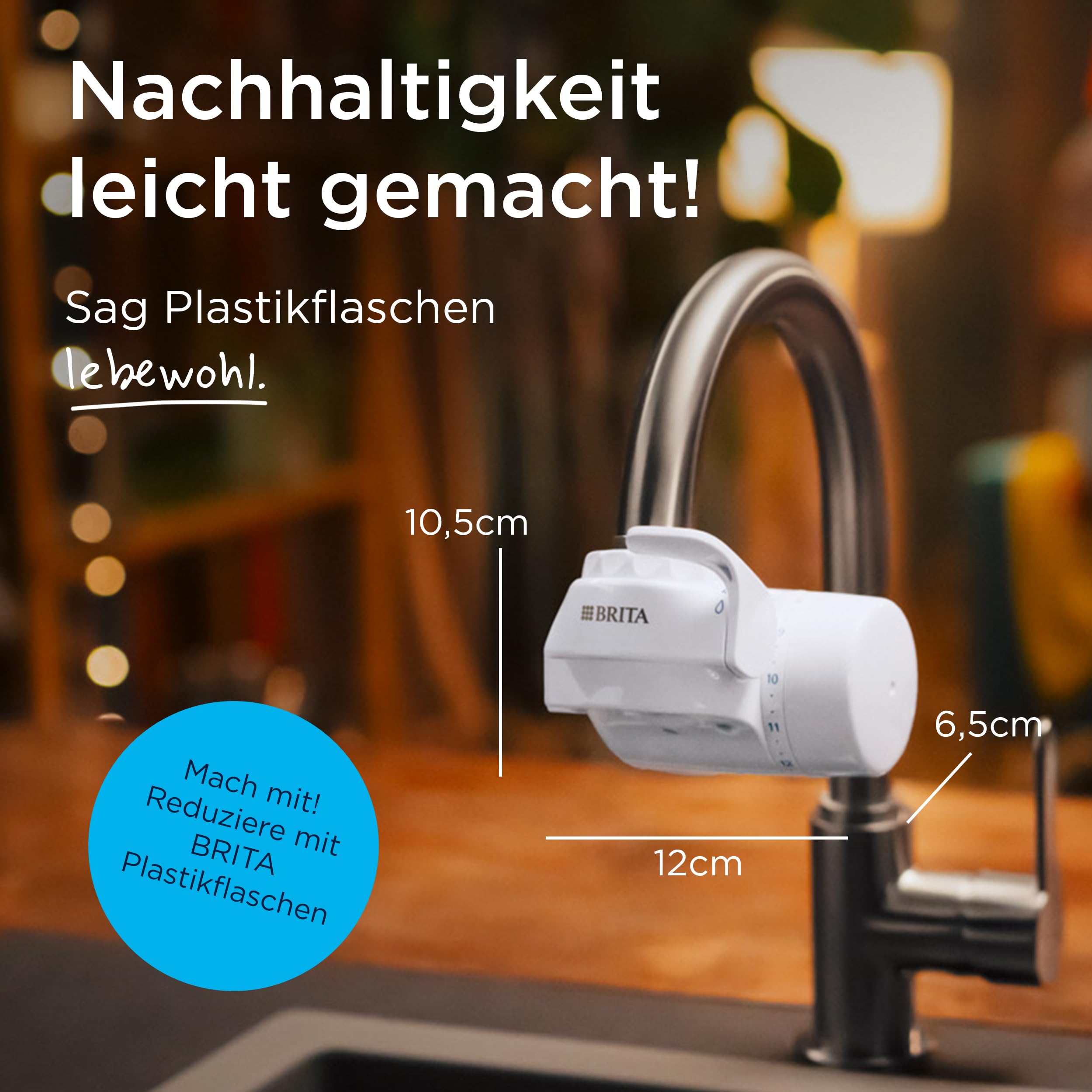 Brita ON TAP V Wasserhahn-Filter Ersatzfilter 1 Stück Chlor-Schutz