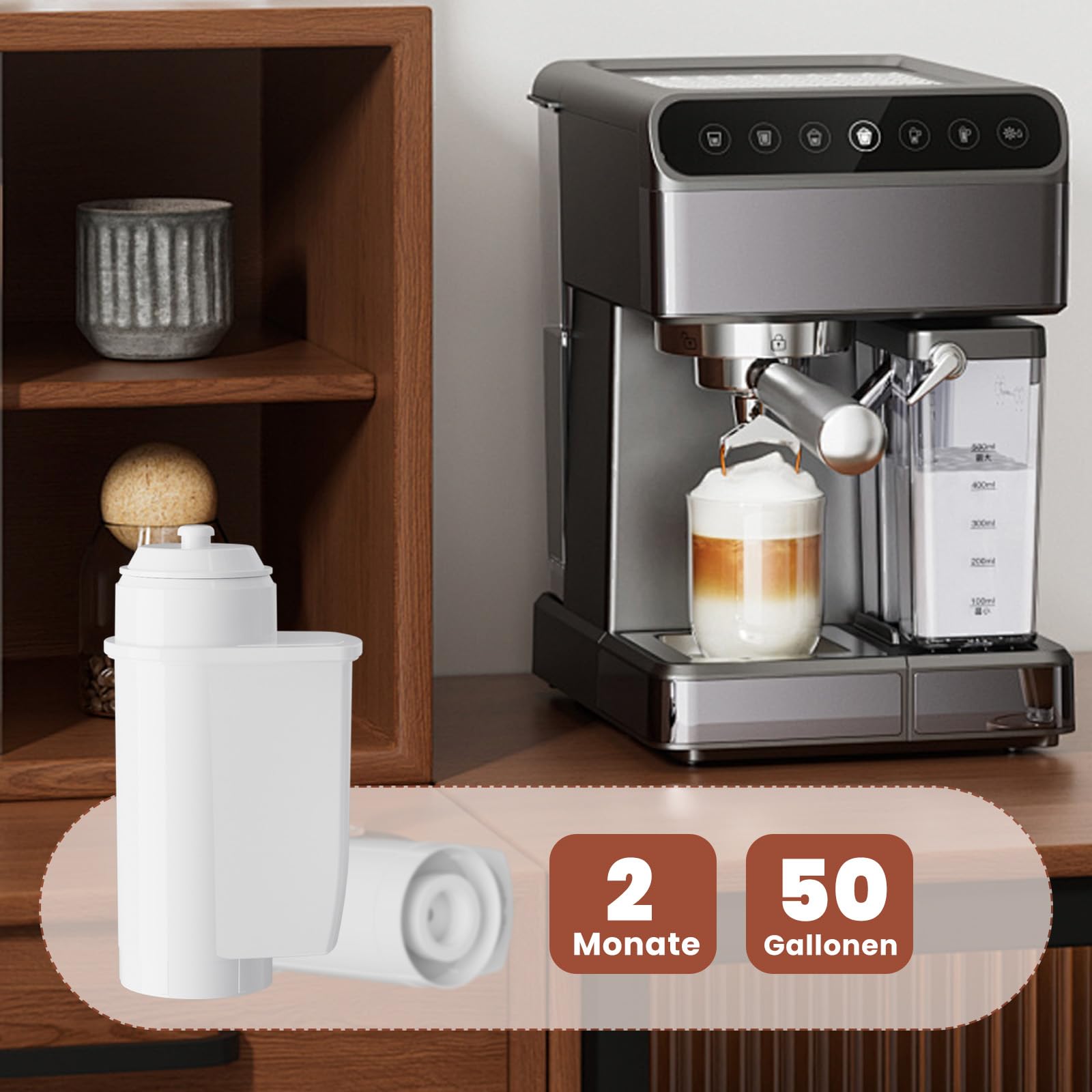 GOLDEN ICEPURE Kaffee Wasserfilter Siemens EQ 3er Pack Kalkschutz