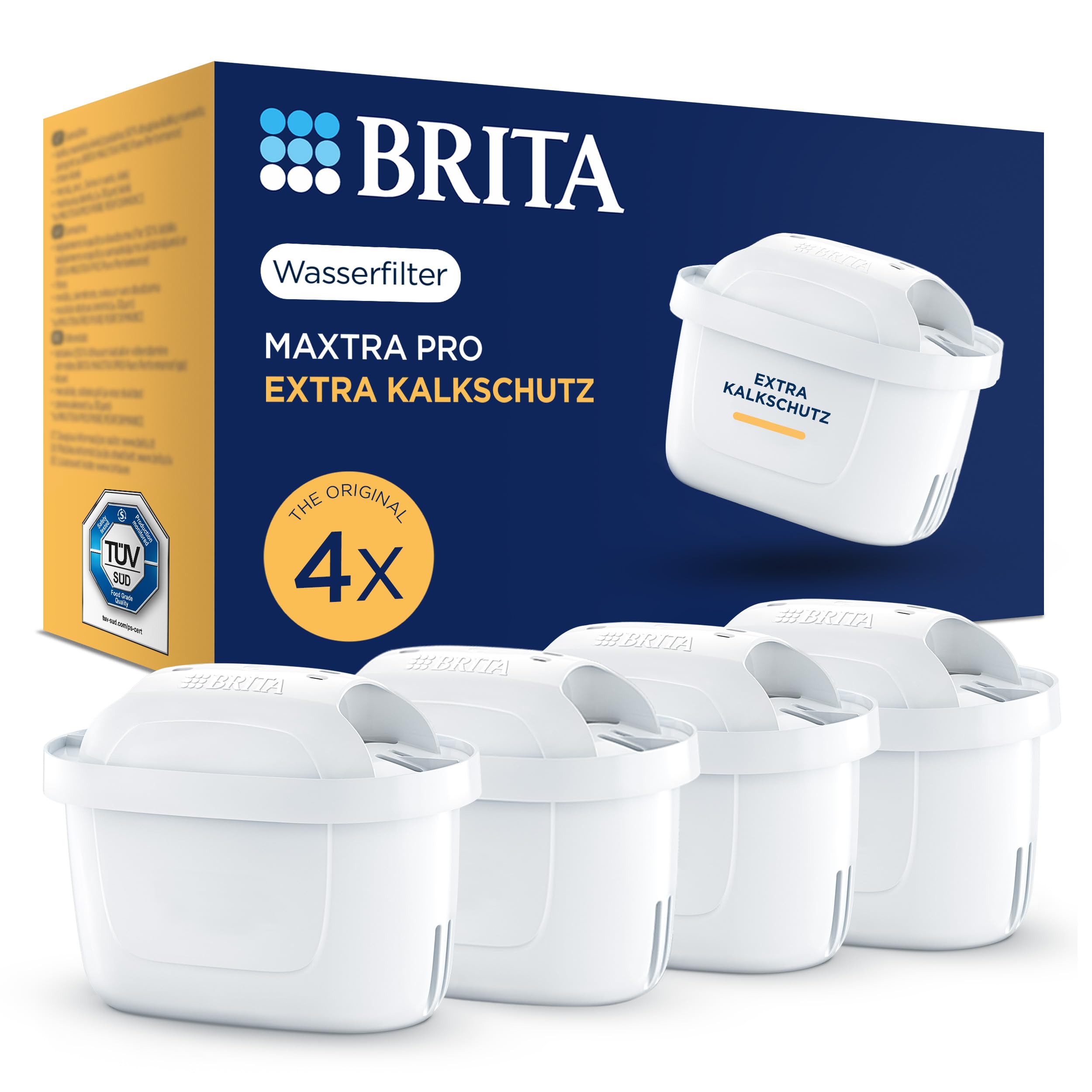 Brita MAXTRA PRO Extra Kalkschutz Filterkartusche 4er-Pack Kalk
