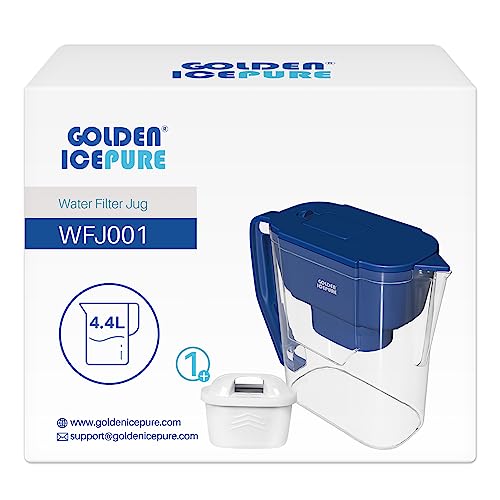 Golden IcePure Wasserfilter-Kanne 4,4 l für Brita Kartuschen