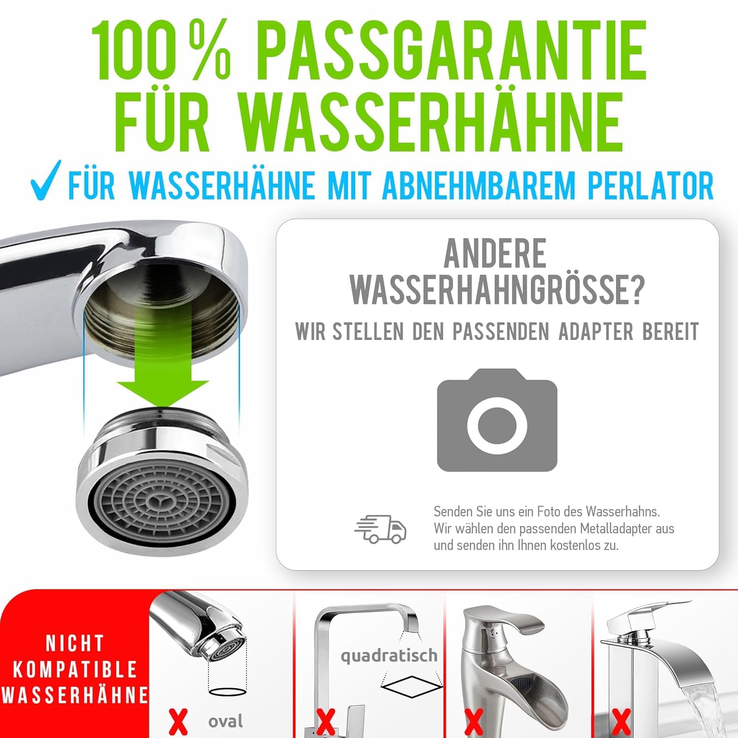 Geyser Euro Wasserhahnfilter System +1 Kartusche Aragon