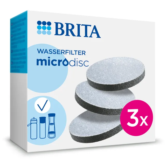 BRITA MicroDisc Ersatzfilter Wasserfilter-Flaschen 3er Pack