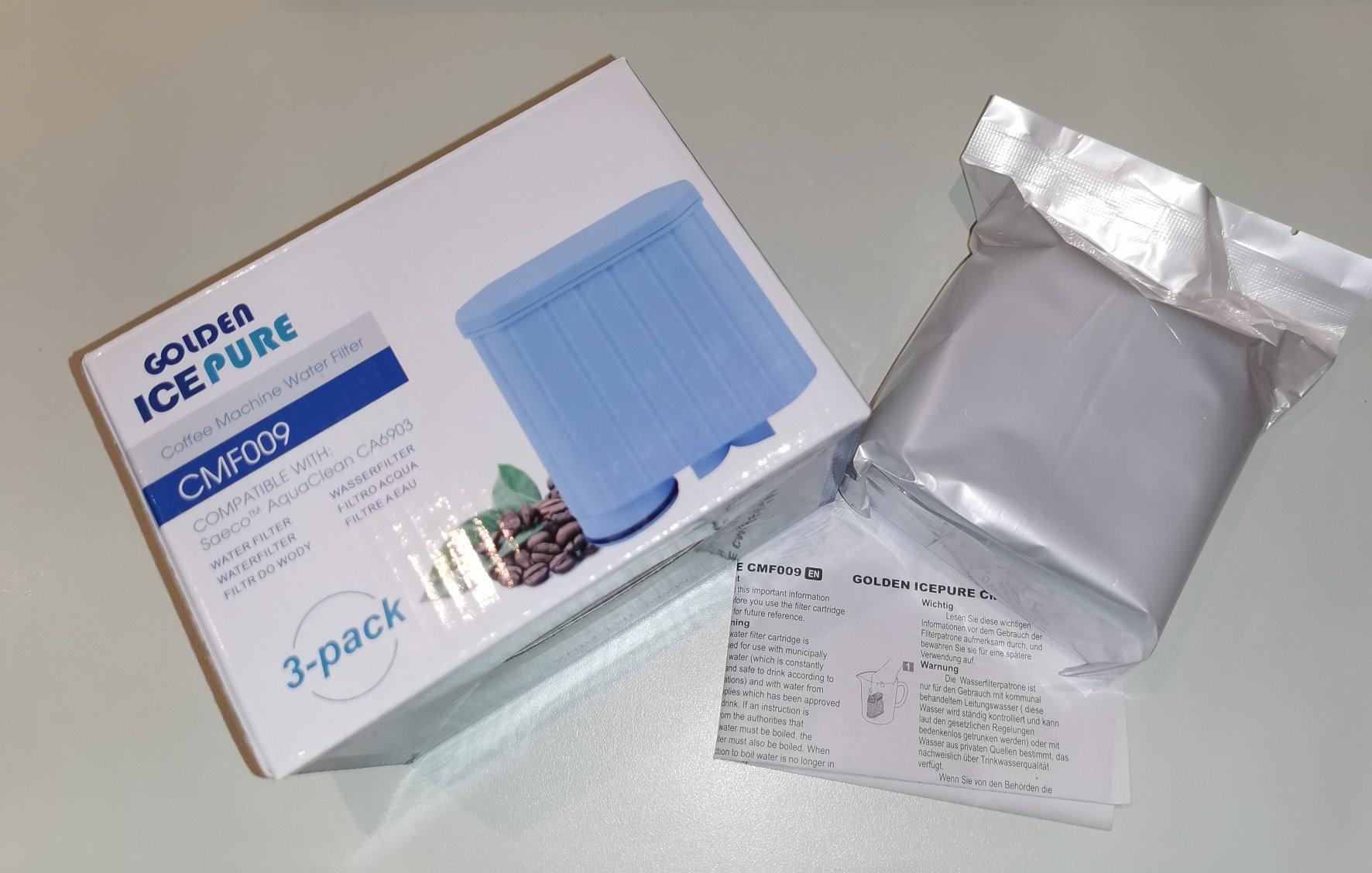Golden IcePure Coffee Wasserfilter Philips AquaClean 3 Stück Kalkschutz