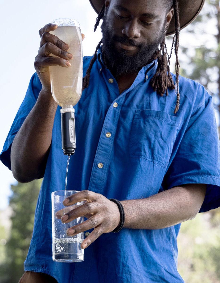 LifeStraw Peak Series Squeeze Filterflasche 1 L Mountain Blue