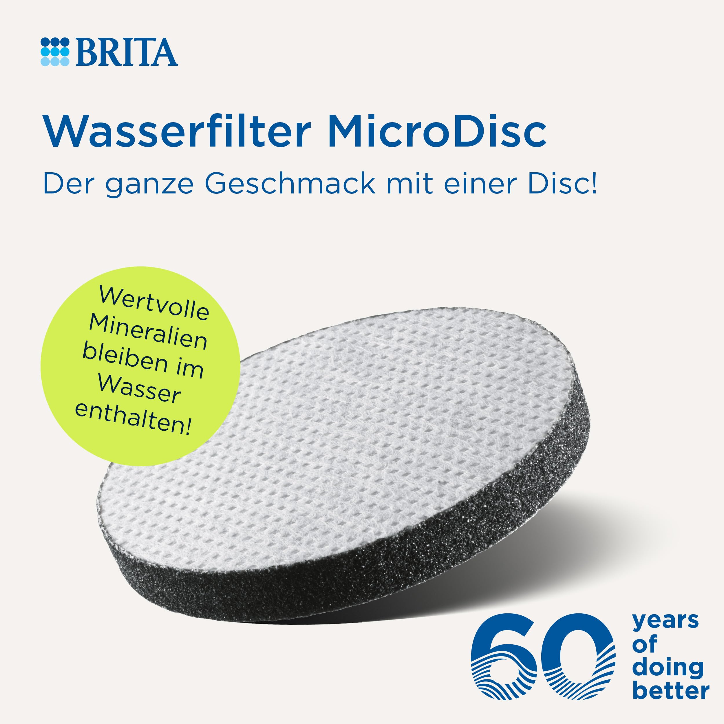 BRITA MicroDisc Ersatzfilter Wasserfilter-Flaschen 3er Pack