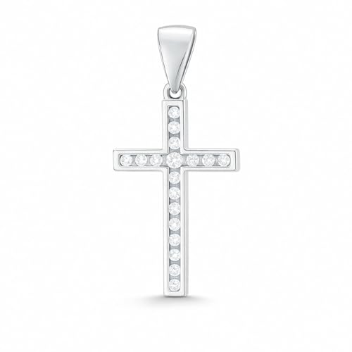 Sokolov Kreuzanhänger 925 Silber mit Zirkonia