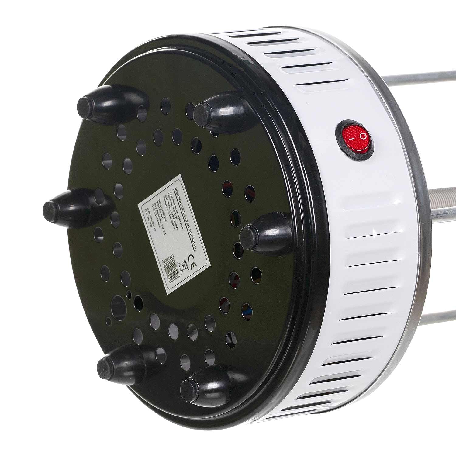 BEM Neo Tischgrill Vertikalgrill Edelstahl 1000W 12 Spieße