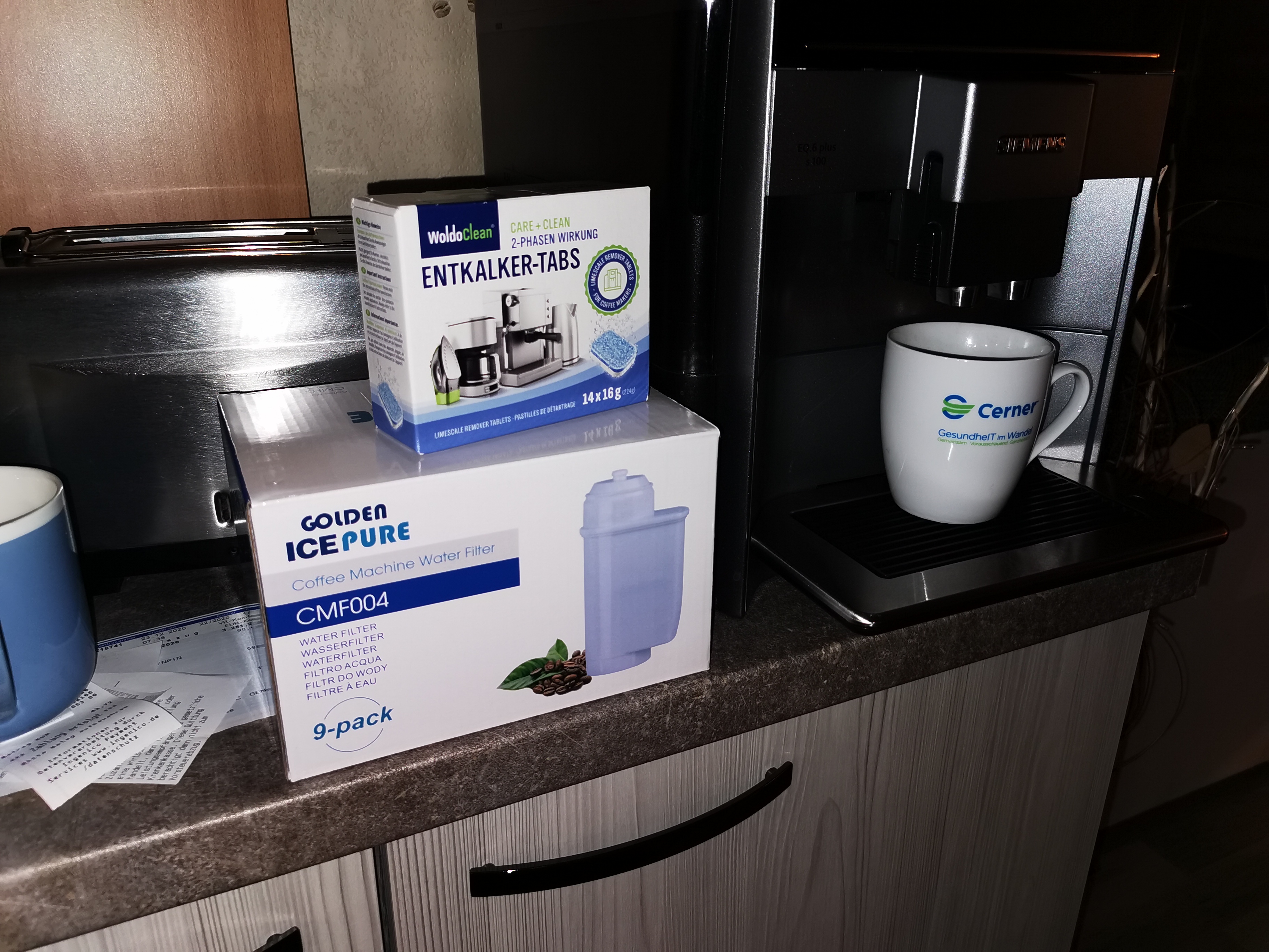 GOLDEN ICEPURE Kaffee Wasserfilter Siemens EQ 3er Pack Kalkschutz