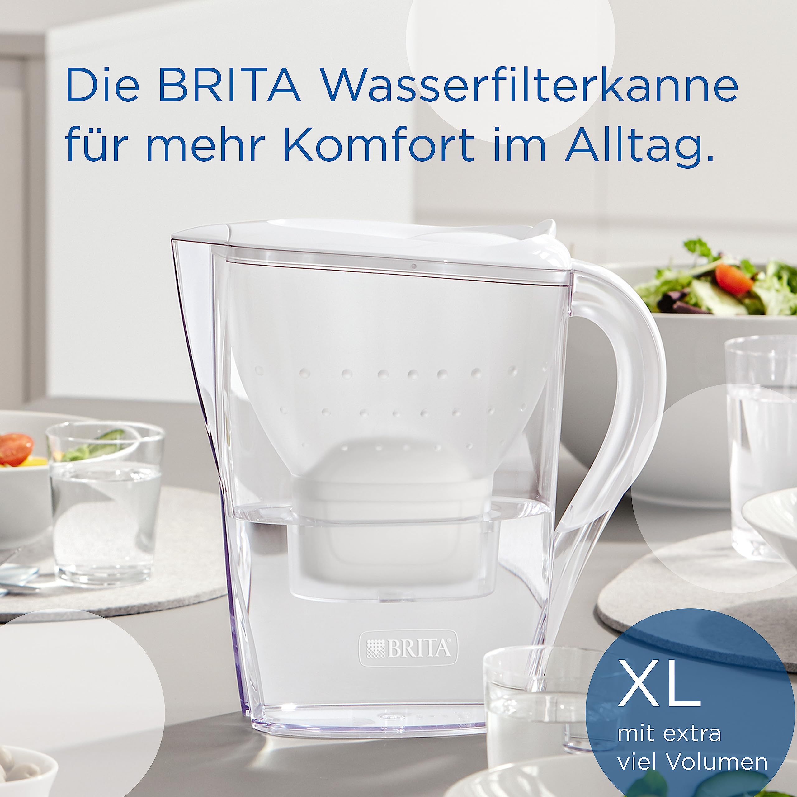 BRITA Marella XL Tischwasserfilter 3,5L Pure Performance
