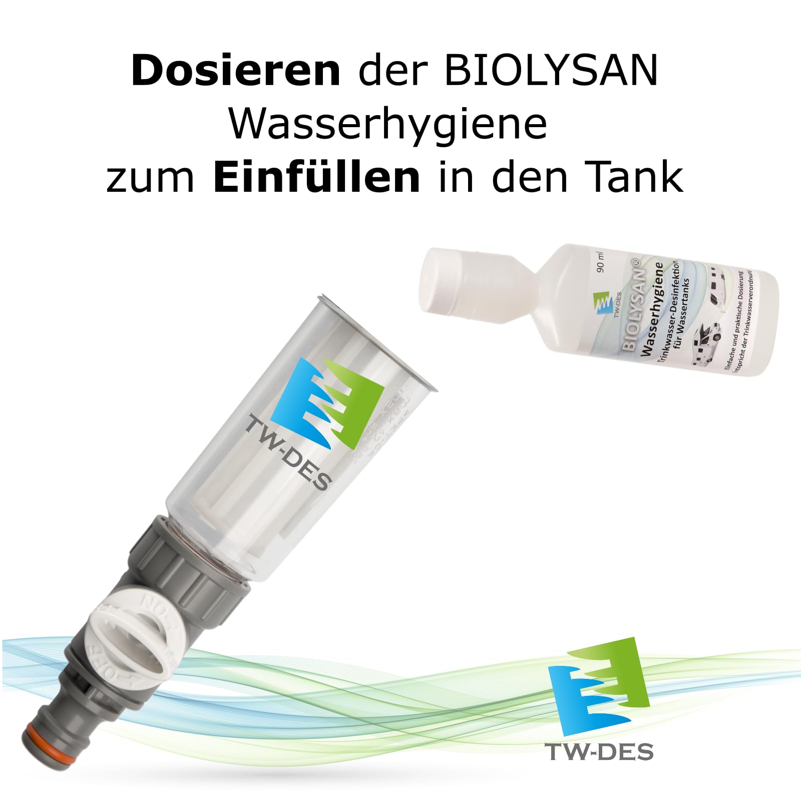 TW-DES Wasserhygiene 90ml Wohnmobil Boot Desinfektion chlorfrei