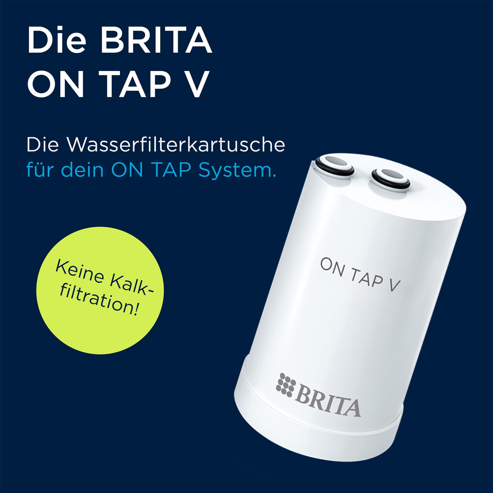 Brita ON TAP V Wasserhahn-Filter Ersatzfilter 1 Stück Chlor-Schutz