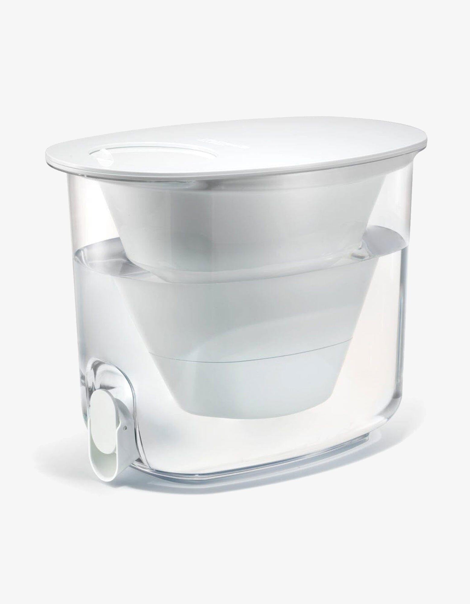 LifeStraw Home Wasserspender 35 Cup weiß mit Holzfuß