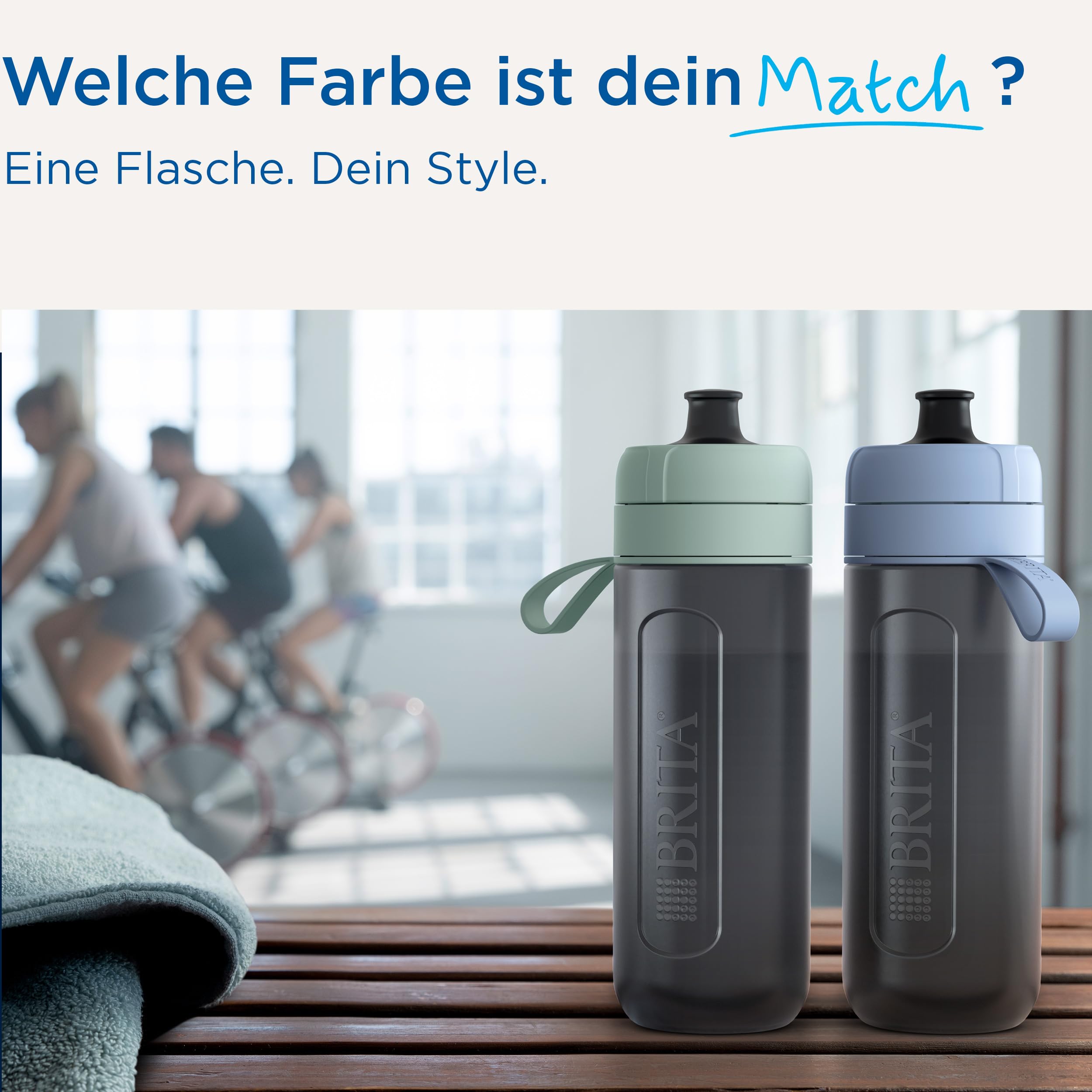 Brita MicroDisc Model Active Trinkflasche 600ml mit Chlor-Filter