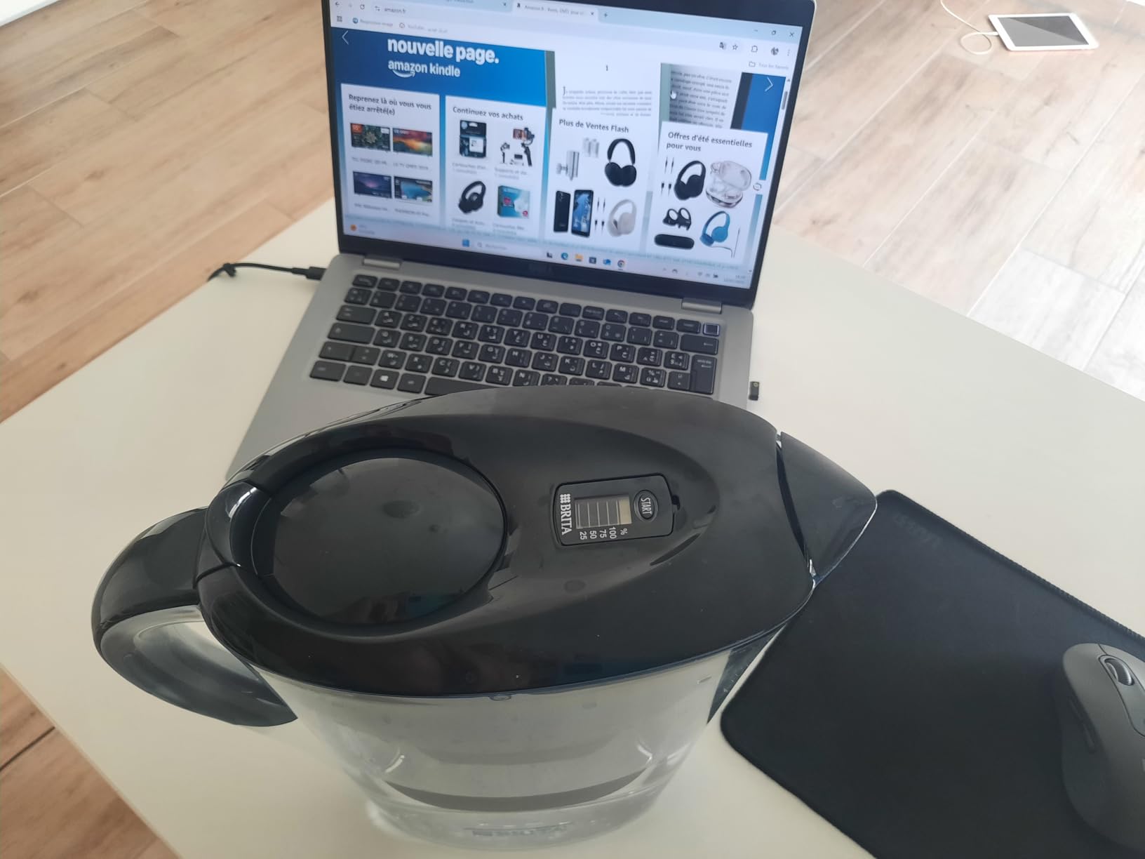 BRITA Marella Tischwasserfilter + 3x MAXTRA Pure Performance