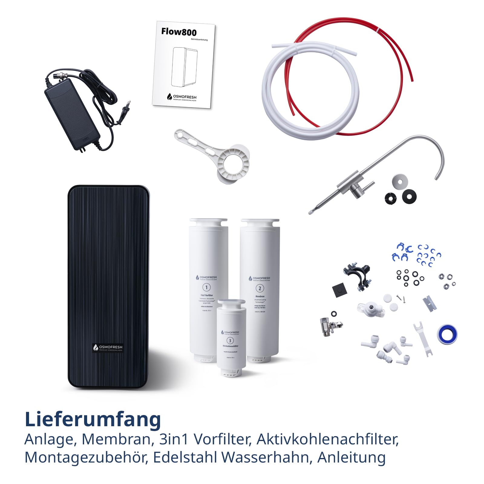 OsmoFresh Flow2 Untertisch-Osmoseanlage 800 GPD DirectFlow