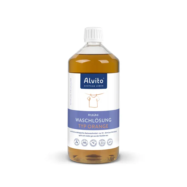 Alvito Waschsystem Waschlösung Orange Waschmittel 1 L vegan