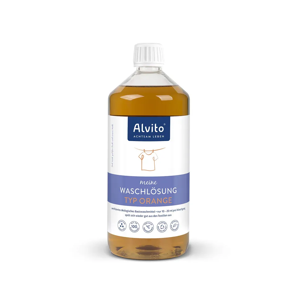 Alvito Waschsystem Waschlösung Orange Waschmittel 1 L vegan