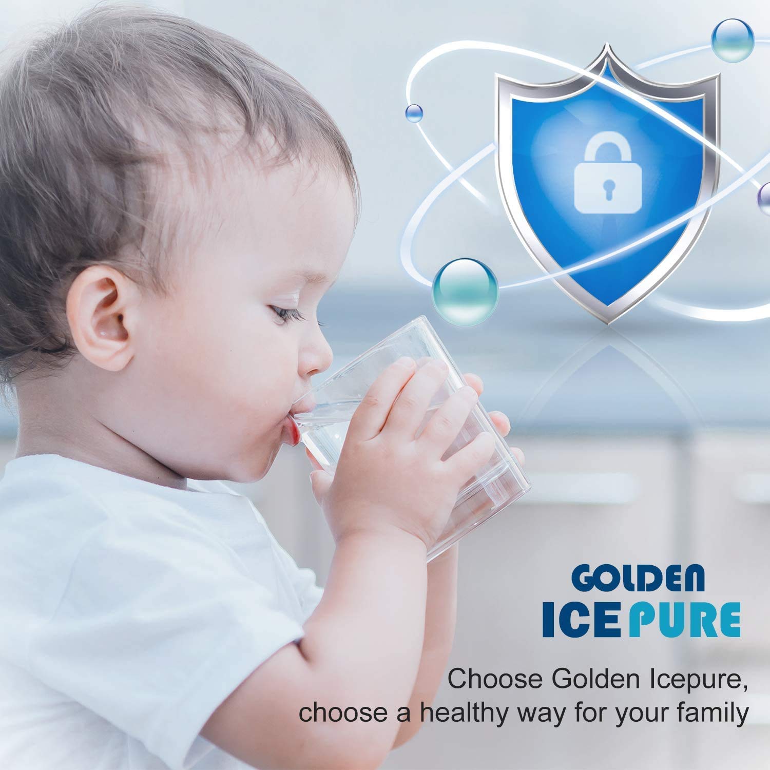 Golden IcePure 3US-AF01 Kühlschrankfilter 2 Stück Chlor
