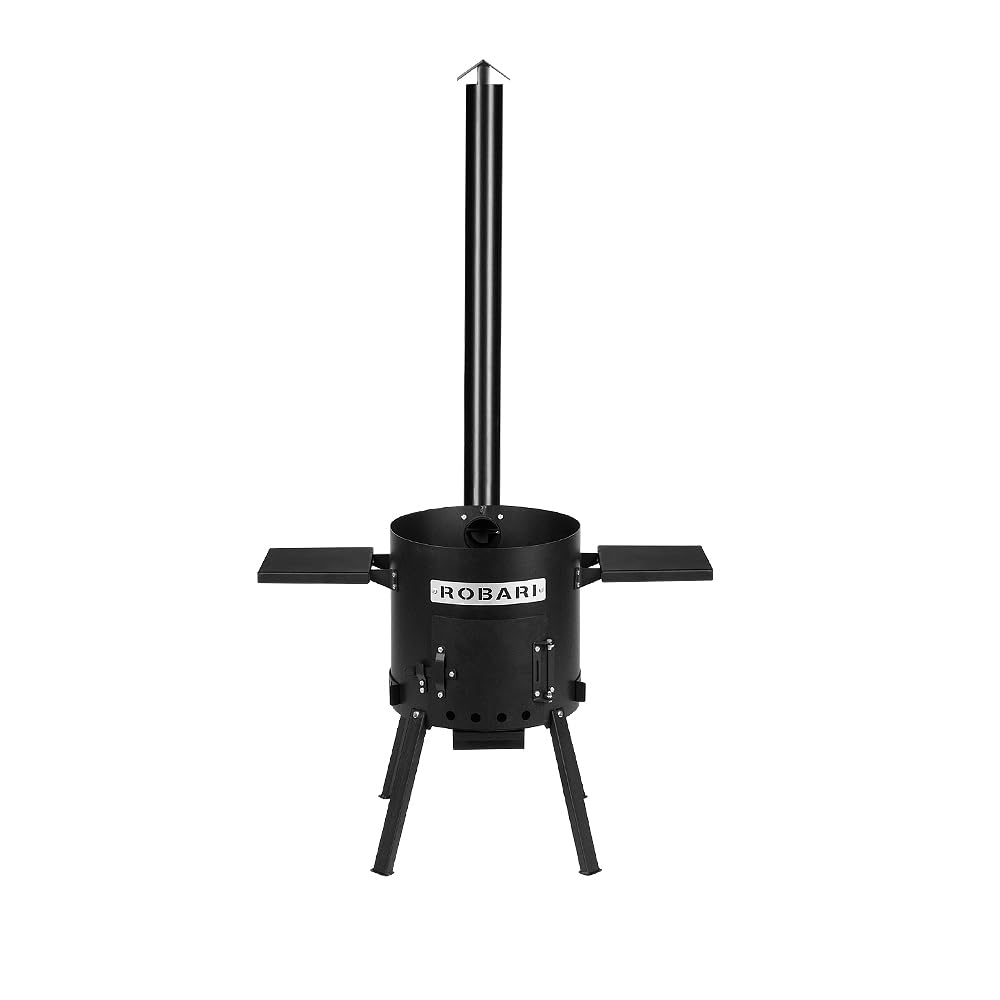 BEM Feuerofen 40 cm für Kasan 12-15 L schwarz 2 Ablagen