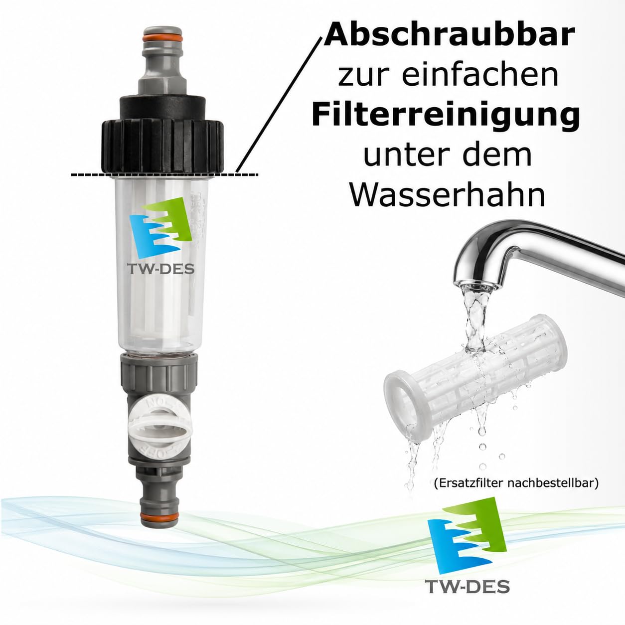 TW-DES Economy Befüllfilter Wassertank Gardena Sandfilter