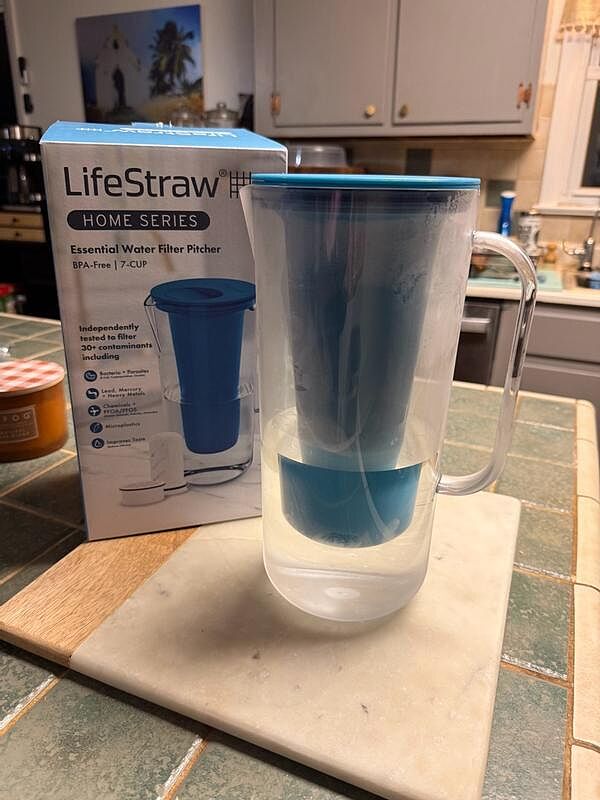 LifeStraw Home Tischwasserfilter 7-Cup Weiß Blei PFAS