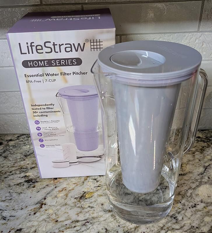 LifeStraw Home Tischwasserfilter 7-Cup Weiß Blei PFAS