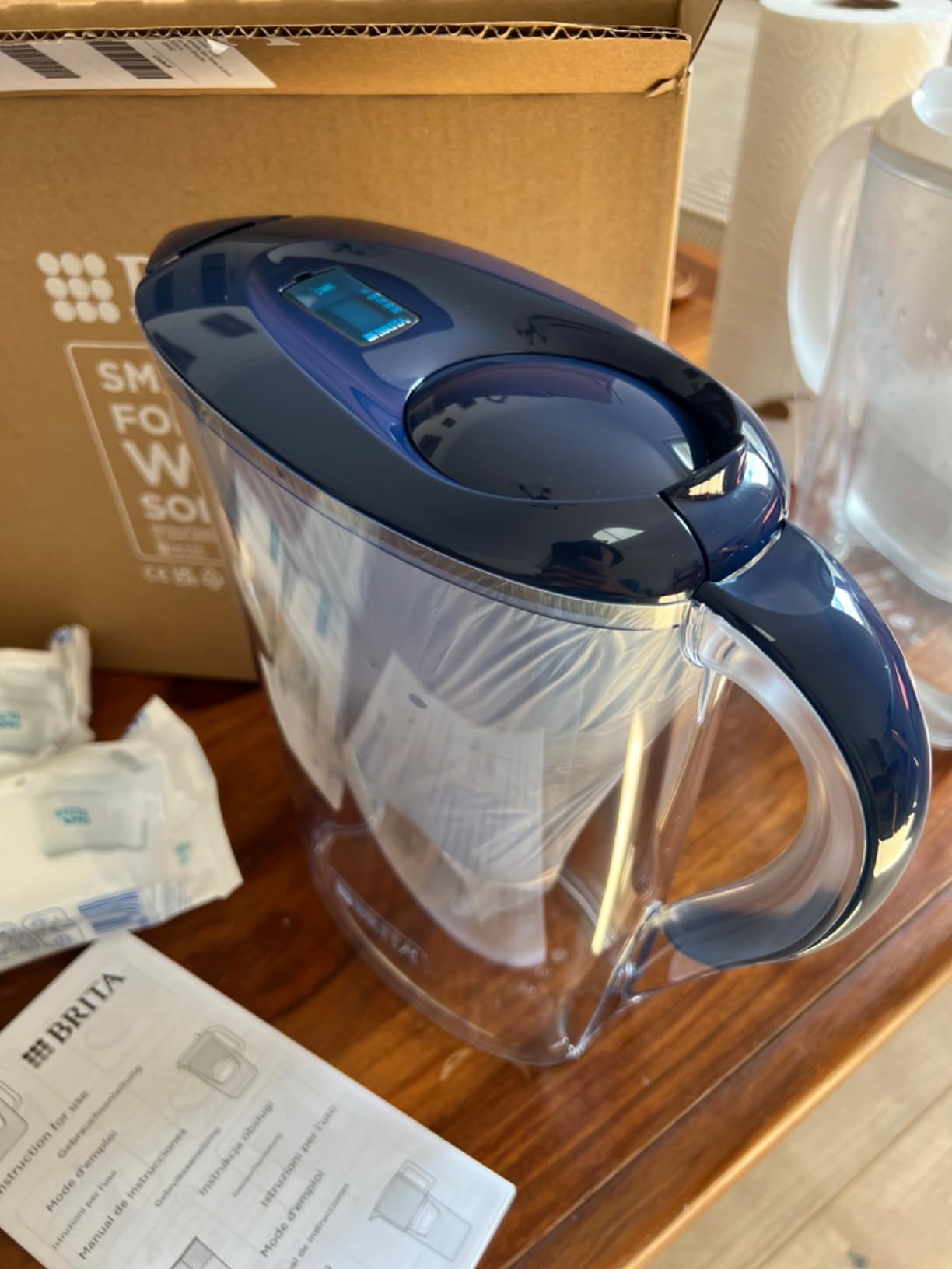 BRITA Marella Filterkanne blau + 3x MAXTRA PRO Pure Performance