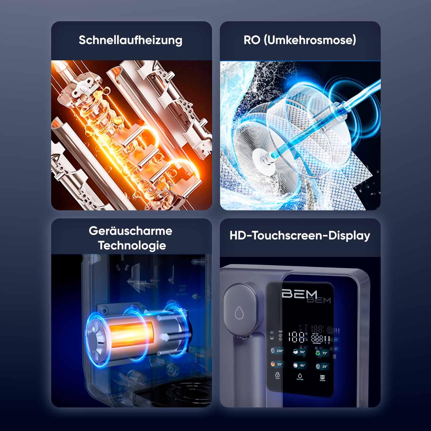BEM Unicora 2.0 Osmoseanlage mit Heißwasser und UV