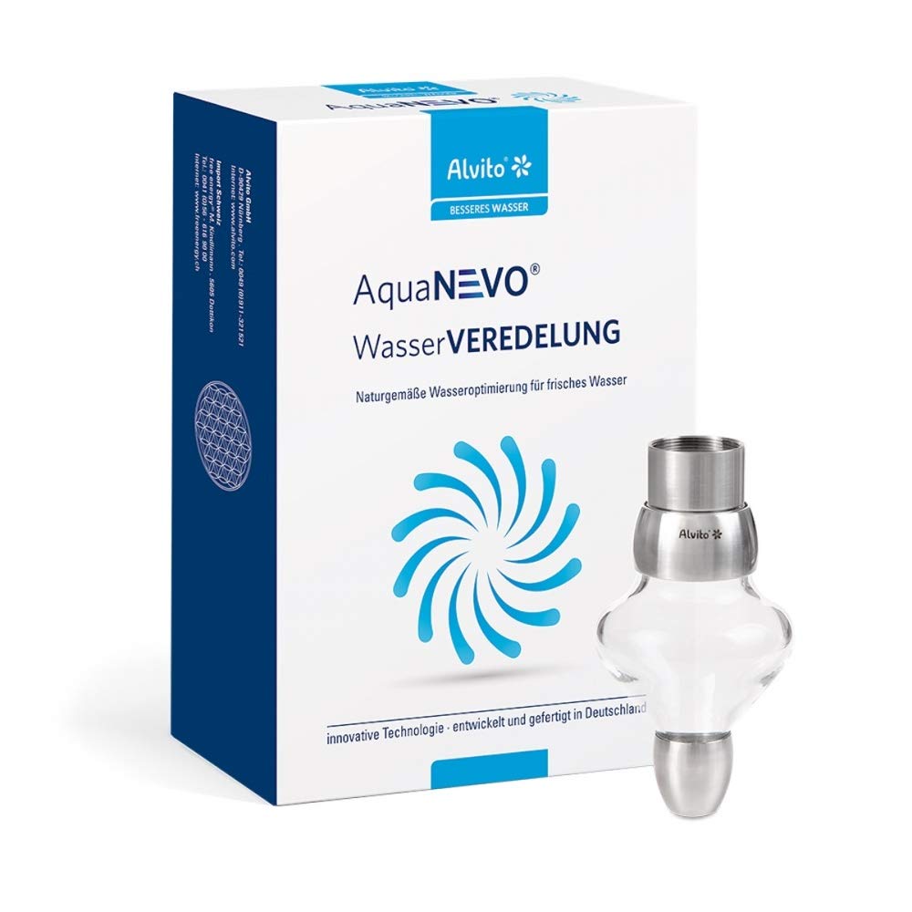 Alvito Juwel Wasserwirbler Edelstahl Glas Grau normal