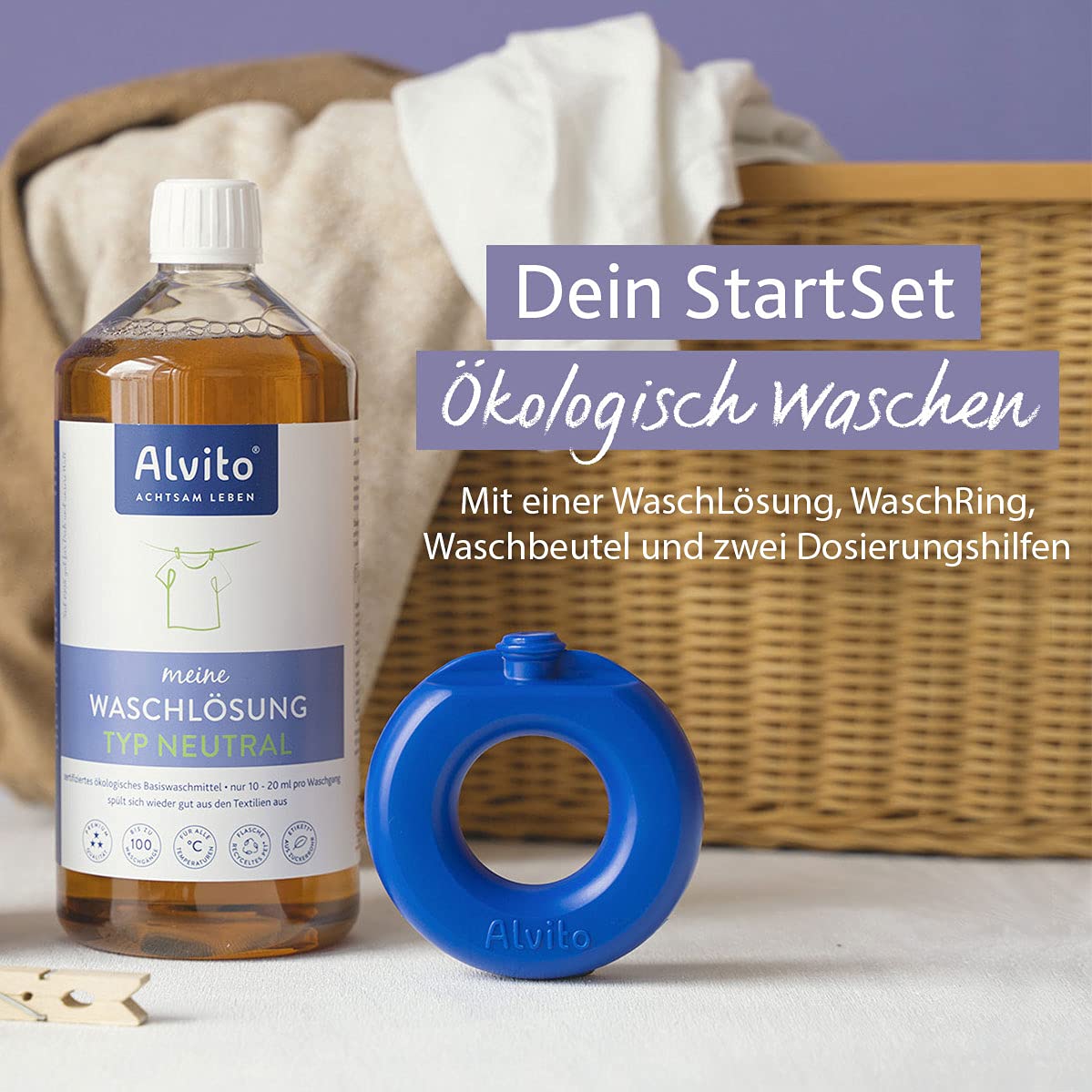 Alvito Waschsystem Startset Neutral Waschmittel ökologisch