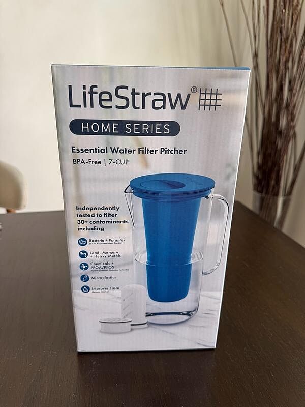LifeStraw Home Tischwasserfilter 7-Cup Weiß Blei PFAS