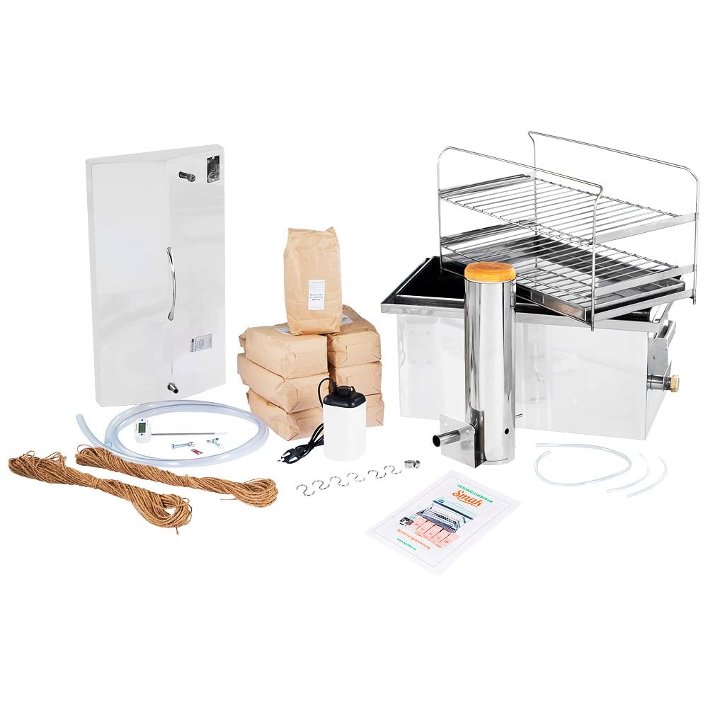 BEM Grillen Garten Räuchermeister Smoker Mini Edelstahl