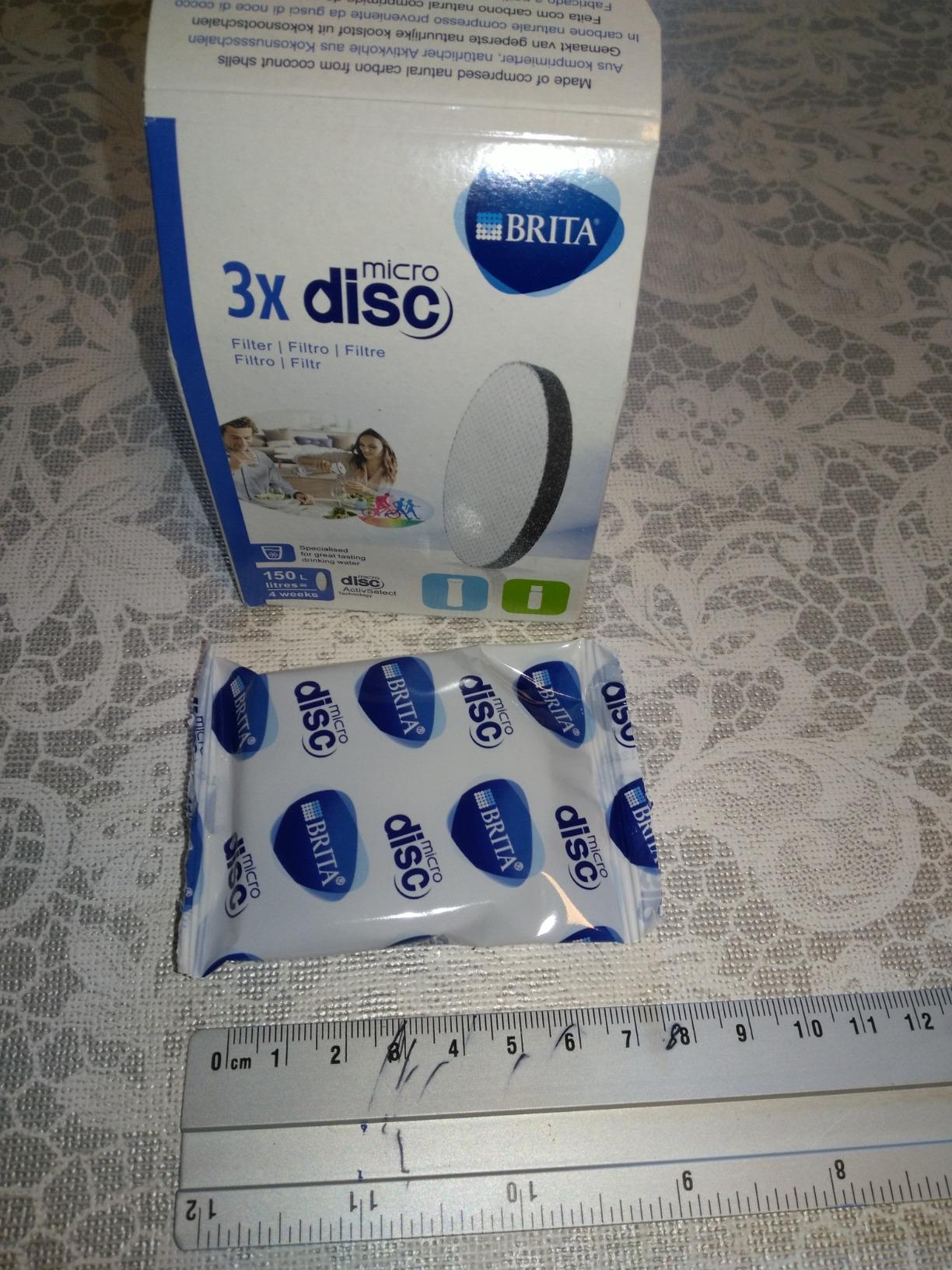 BRITA MicroDisc Ersatzfilter Wasserfilter-Flaschen 3er Pack