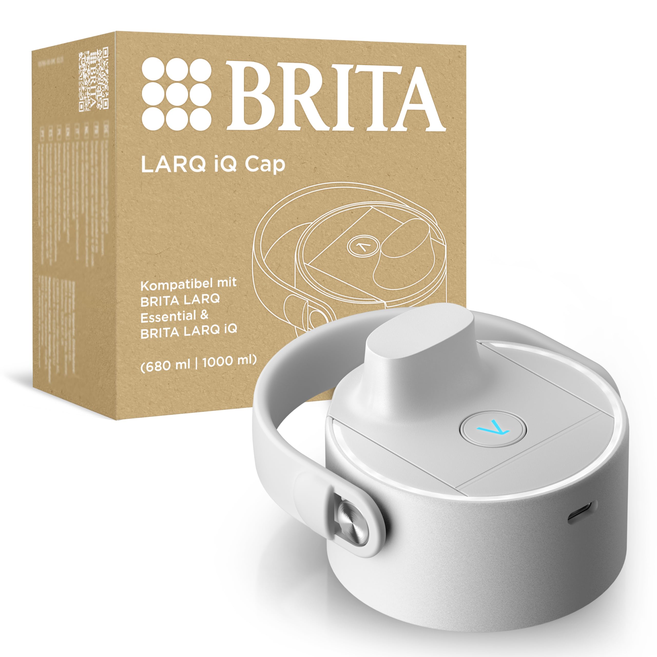 BRITA LARQ iQ Cap Deckel Weiß UV-C Trinkflasche