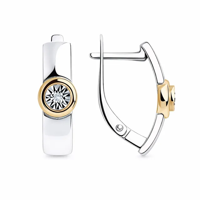 BEM Schmuck Sokolov Ohrringe 925 Silber mit Brillanten