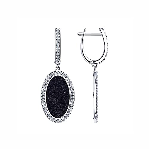 Sokolov Ohrhänger 925 Silber Avanturin Zirkonia Damen