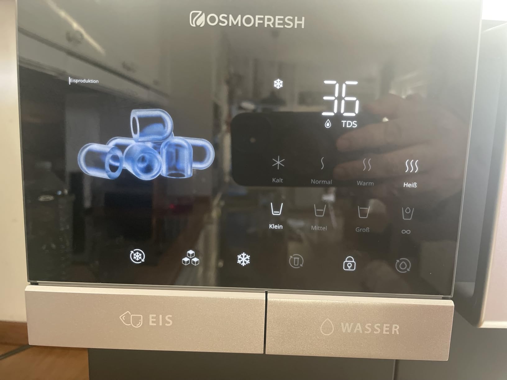 OsmoFresh Fusion Ice Osmoseanlage mit Eiswürfelmaschine 7-fach